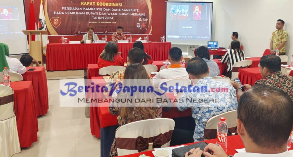 Rapat koordinasi persiapan kampanye dan dana kampanye pemilihan Bupati dan Wakil Bupati Merauke 2024