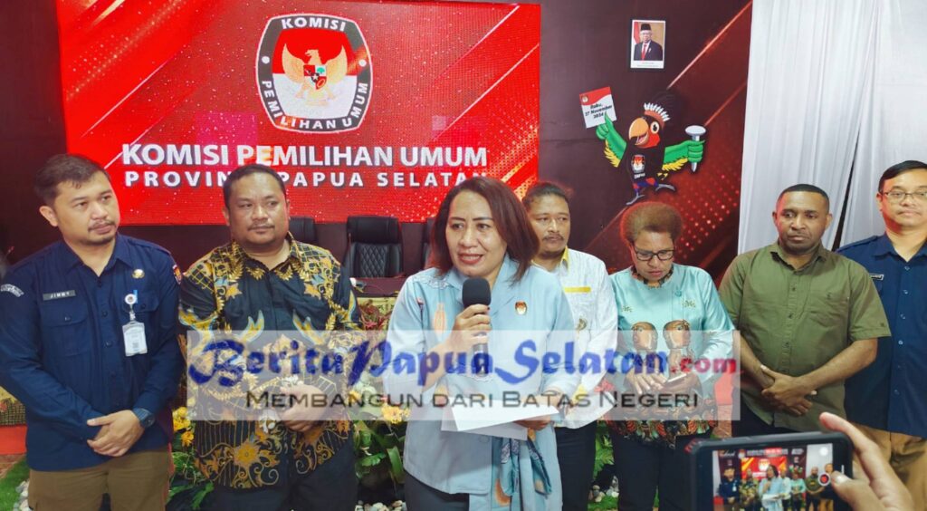 Pleno penetapan pasangan calon gubernur dan wakil gubernur provinsi Papua Selatan pilkada serentak 2024