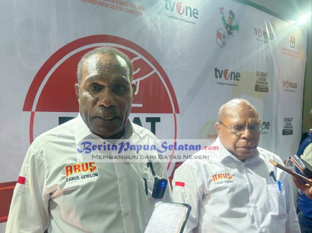 Calon Gubernur dan Wakil Gubernur Provinsi Papua Selatan Nomor Urut 1, Darius Gewilom Gebze dan Yusak Yaluwo
